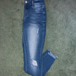 High Waisted Denim Jeans